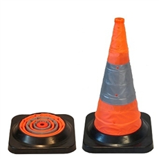 PRO 300-450mm Orange Hi-Vis Traffic Cones Road Work Safety Witches PVC Hat 