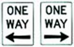 Direction Sign R2 R2-2: One Way L/R wholesale road sign